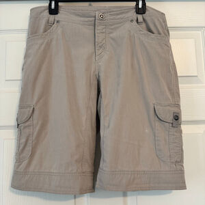 Women's KÜHL Splash 11” Cargo Shorts Size 14 Khaki